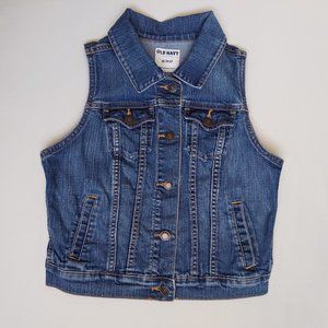 Old Navy Cropped Denim Vest Womens XS - SOLD